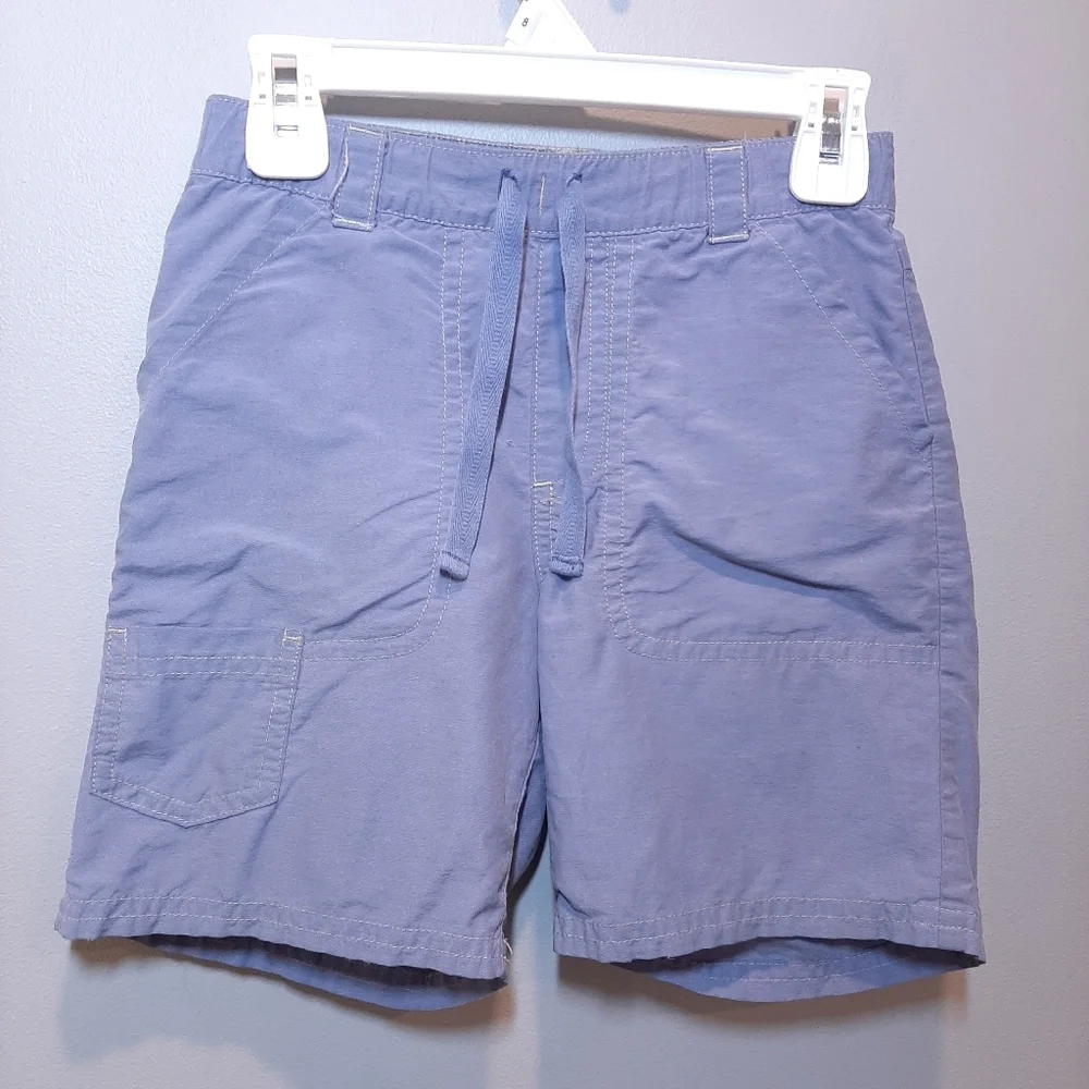 Gymboree Chambray Preppy Drawstring Cargo Shorts Boys Size 4T Blue